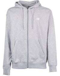 New Balance - Sport Essentials Logo French Terry Full Zip Athletic - Lyst