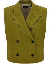 Theory - Theorie Dubbele Borsten Vest - Lyst