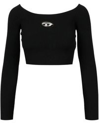 DIESEL - Pullover schwarz - Lyst