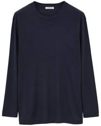 Lemaire - Maglietta Di Seta A Manica Lunga - Lyst
