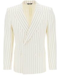 Dolce & Gabbana - Double Breasted Pinstripe - Lyst