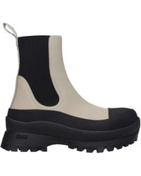 Stella McCartney - Stivaletti Vibram Donna Eco Pelle Nero/Talpa - Lyst