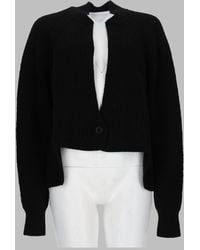 Nude - Ribbed Mini Knit Cardigan For - Lyst