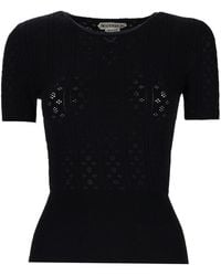 JW Anderson - "pointelle" T-shirt - Lyst