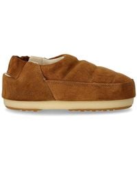 Moon Boot - Band Suede Cognac Slipper - Lyst