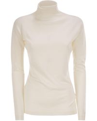 Fabiana Filippi - Cashmere And Silk Roll Neck Jumper With An Essential Silhouette - Lyst