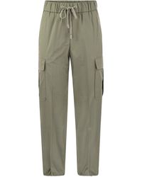 Peserico - Stretch Cotton Cargo Trousers - Lyst