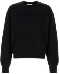 McQueen - Cotton Sweatshirt - Lyst