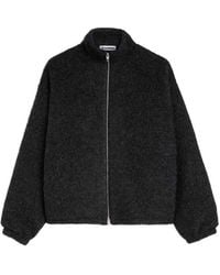 Jil Sander - Zip-Up Wool-Blend Fleece Sweater - Lyst