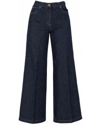 Aspesi - Wide Leg Jeans With High Waist - Lyst