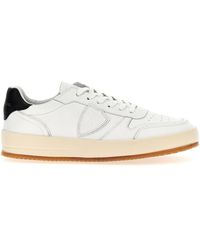 Philippe Model - Nice Low Sneakers Bianco/Nero - Lyst