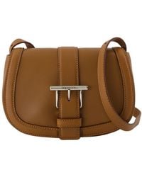 McQueen - T Bar Satchel Mini Purse Alexander Mc Queen Leather Brown - Lyst