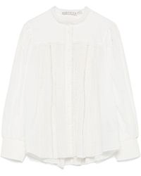 Alice + Olivia - Alice + Olivia Cora Cotton Blouse - Lyst