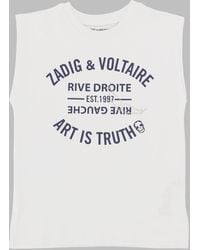 Zadig & Voltaire - Mini Girls Cotton Tee Shirt - Lyst