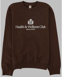 SPORTY&RICH - Felpa Girocollo Con Logo - Lyst