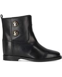 Via Roma 15 - Santa Monica Ankle Boot With Buttons - Lyst