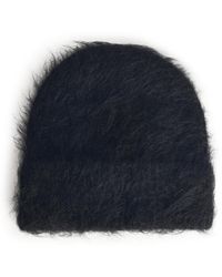 Séfr 'fuzzy' Black Alpaca Blend Beanie in Blue for Men | Lyst