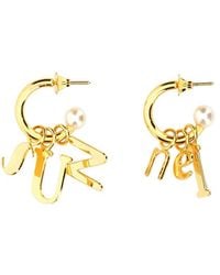 Sunnei - Lettering Logo Dangle Earrings - Lyst