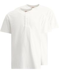 Beams Plus - Stralen Plus 2 Pack Henley T Shirts - Lyst