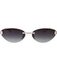 Balenciaga - Smoke Metal Sunglasses - Lyst