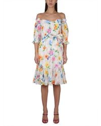 Moschino - Dress With Floral Pattern - Lyst