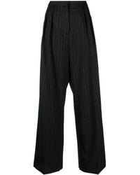 Rohe - Striped Wide-Leg Trousers - Lyst