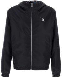 Fendi - Midnight Polyester Reversible Windbreaker - Lyst