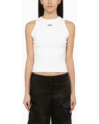 Off-White c/o Virgil Abloh - Off- Tank Top With Logo - Lyst