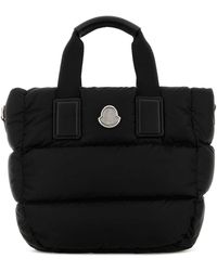 Moncler - Black Fabric Mini Caradoc Handbag - Lyst