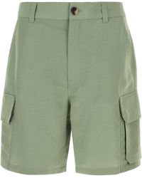 Loewe - Sage Canvas Paula S Ibiza Bermuda Shorts - Lyst