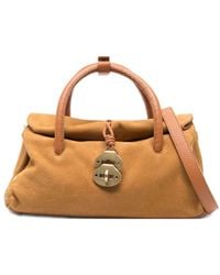 Zanellato - Dotta Jones Small Suede Leather Handbag - Lyst
