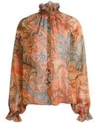 Etro - Gegolfd Paisley-shirt - Lyst