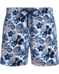Vilebrequin - Swim Shorts With Tropical Floral Print - Lyst