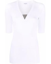 Brunello Cucinelli - Top Met V-Hals - Lyst