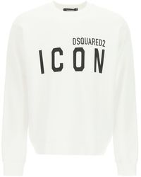 DSquared² - Sweatshirt Met -logo En Logo - Lyst
