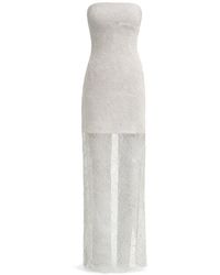 ROTATE BIRGER CHRISTENSEN - Lace-Detail Midi Dress - Lyst