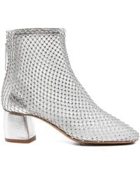 forte_forte - Strass Mesh Chic Anckle Boots - Lyst