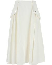 Bottega Veneta - Viscose Blend Skirt - Lyst