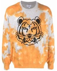 KENZO - Tie Dye Tiger Sweater - Lyst