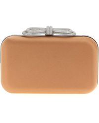 Mach & Mach - 'Double Bow Satin' Clutch - Lyst