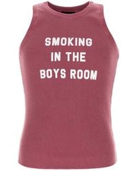 DSquared² - Dark Pink Cotton Tank Top - Lyst