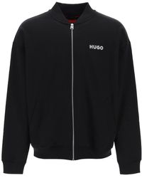 HUGO - Geborduurd Logo Sweatshirt Door - Lyst