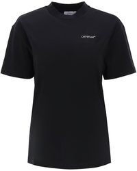 Off-White c/o Virgil Abloh - T -Shirt mit Rückenstickerei - Lyst