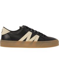 Moncler - Monaco2 Leder und Nubuck -Turnschuhe. - Lyst