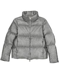 Herno - Velvet Short Down Jacke - Lyst