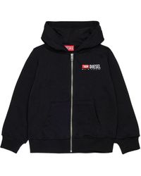 DIESEL - Pullover schwarz - Lyst