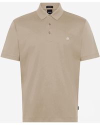 BOSS - Cotton Polo Shirt With Logo - Lyst