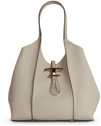 Tod's - "Zeitlose" weiße Lear-Tasche - Lyst