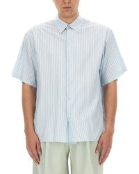 Lanvin - Striped Silk-Blend Shirt - Lyst