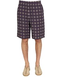 Needles - Check Print Bermuda - Lyst